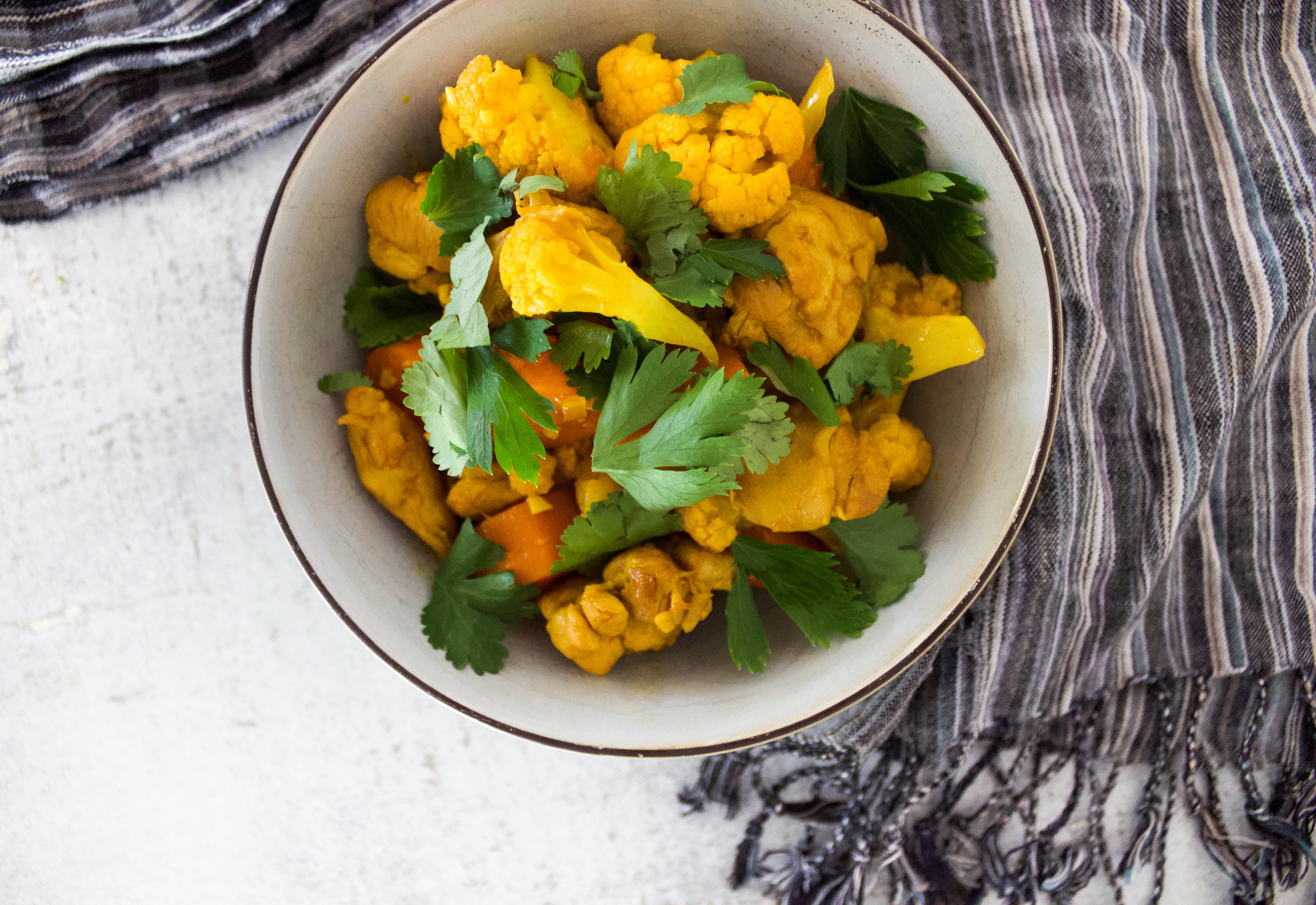 Saffron Chicken and Vegetable Stew